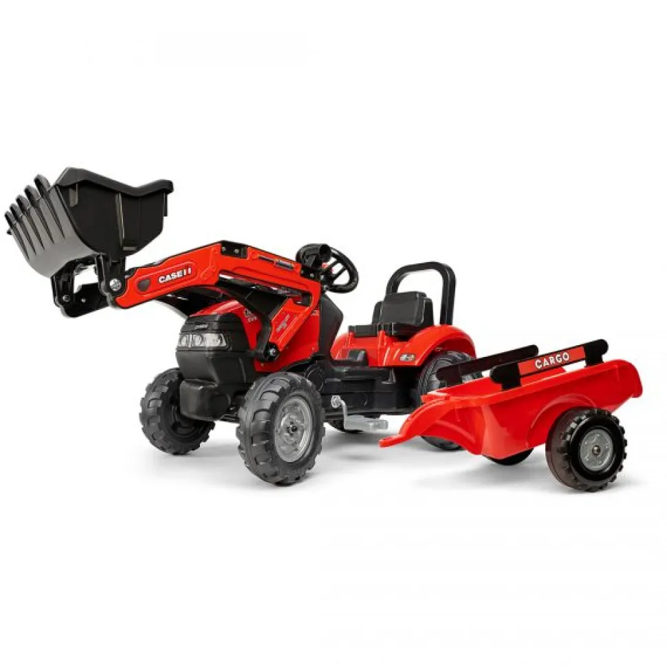 Falk Age 2 - 5 years, CASE IH Maxxum 130 CVX Tractor with Front Loader and Trailer 961AM