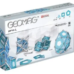 Geomag PRO-L Building Set, Blue and Silver Metal, 110 Pieces