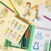 Tiger Tribe Paper Doll Dress Up and Draw Kit Vintage