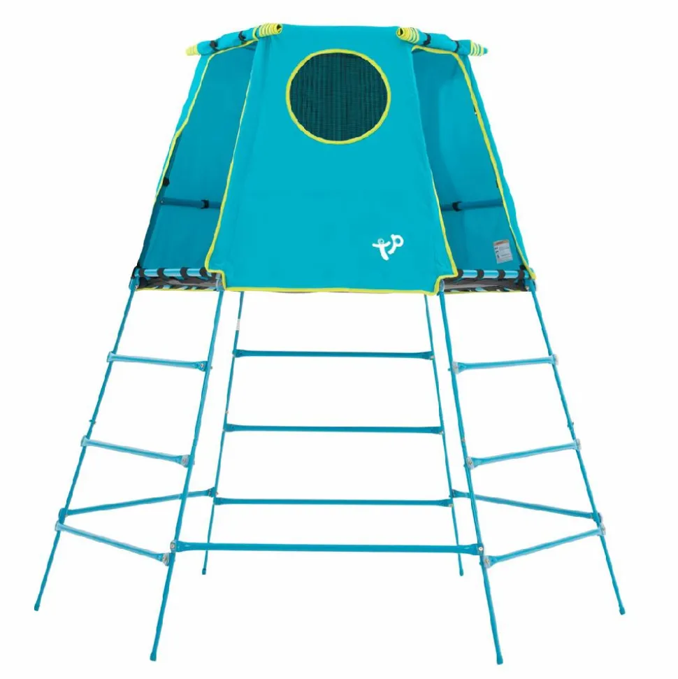 TP Explorer Metal Climbing Frame Blue with Platform & Den