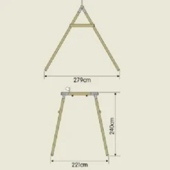 TP Knightswood Swing Frame Single