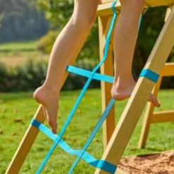TP Treehouse Wooden Play Tower Cargo Net